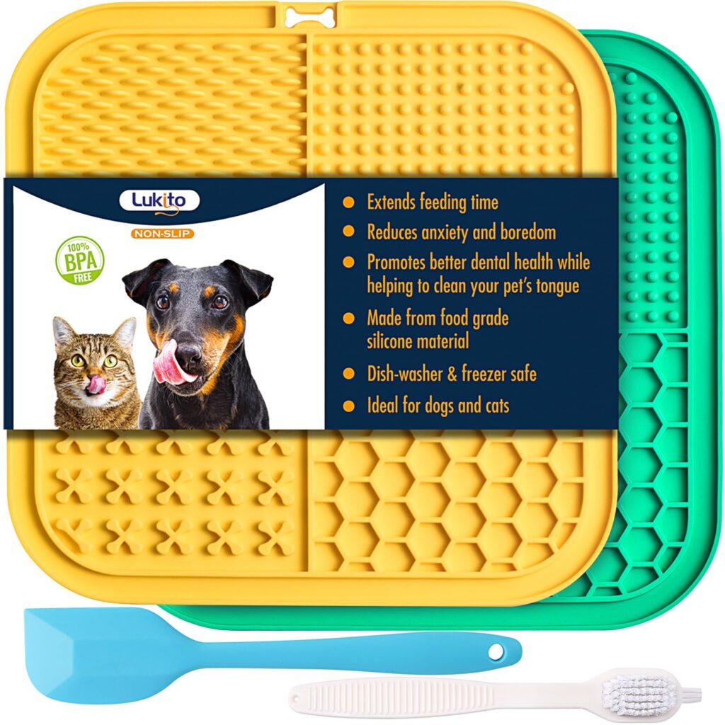 LUKITO Lick Mat for Dogs & Cats 2 Pack