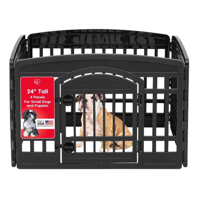 IRIS USA 24″ 4-Panel Dog Playpen