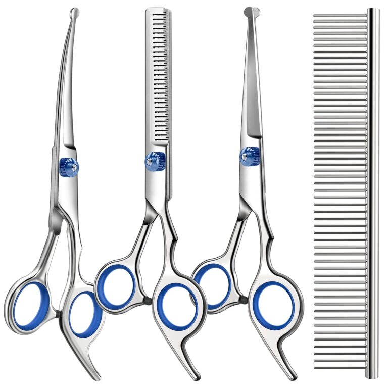 Professional 4 in 1 Dog & Cat Grooming Scissors Kit