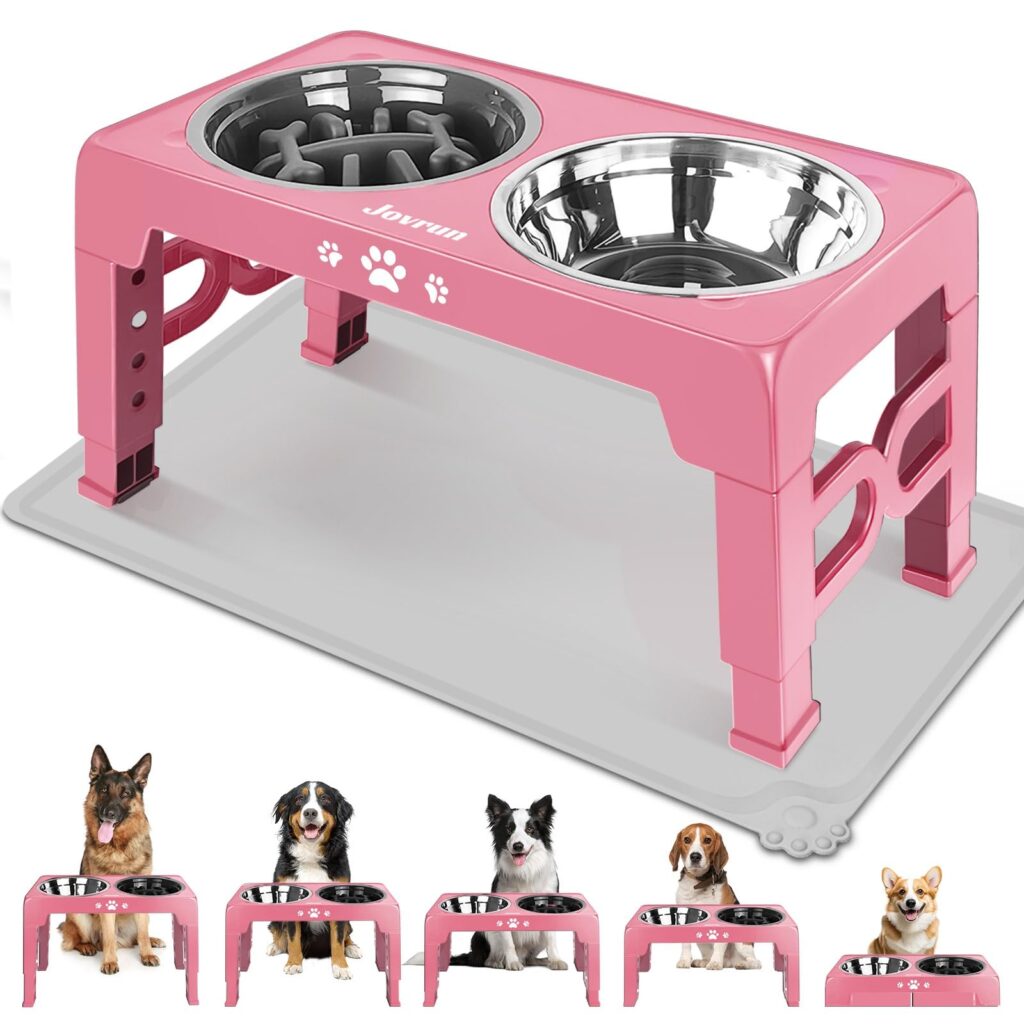 Jovrun Elevated Dog Bowls