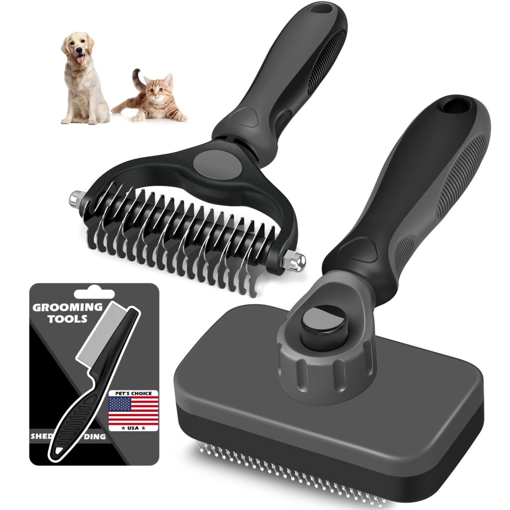 Self Cleaning Slicker Brush Set