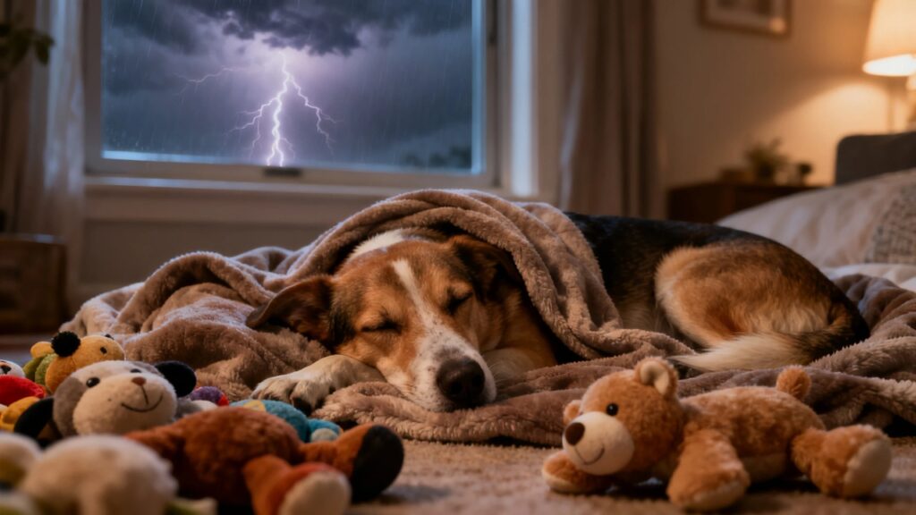 Teaching Your Dog to Be Relaxed During Thunderstorms