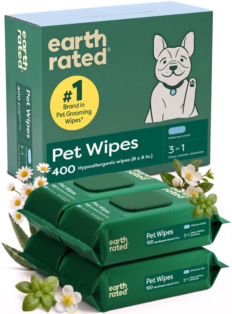 Earth Rated Dog Wipes for Paws & Butt