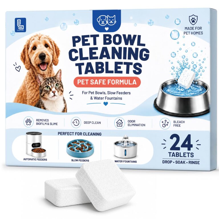 LACRTOPE Pet Bowl Cleaner Tablets